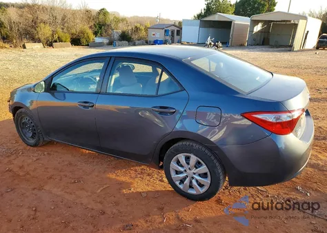 2014 Toyota Corolla L from USA, damaged, VIN 2T1BURHEXEC051245